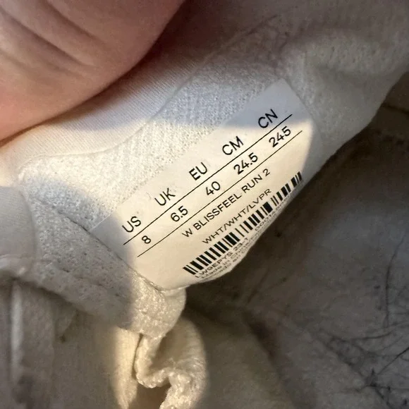 Lululemon Blissfeel Run 2 Shoes Womens Size 8 White Running Sneakers Cushioned - Picture 9 of 10